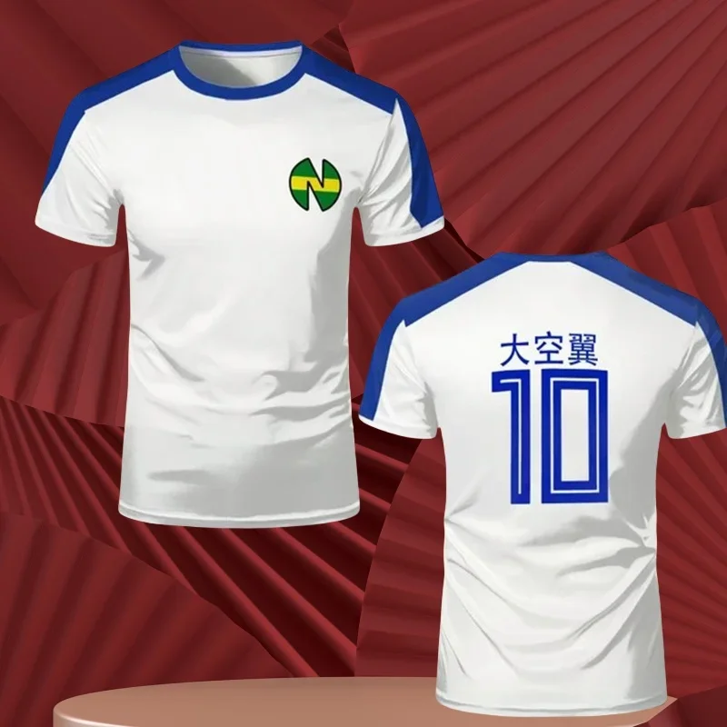 Summer Football Soccer Jerseys Youth Anime Jersey Cosplay Loose Men's Women's Quick Drying Fashion Sportswear Children's T-shirt