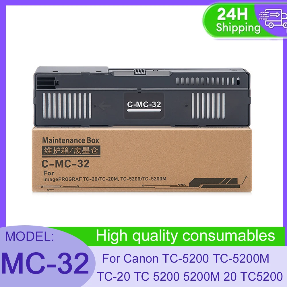 

MC-32 For Canon TC-5200 TC-5200M TC-20 TC 5200 5200M 20 TC5200 TC5200M TC20 Printer Waste Ink Collect Ink Maintenance Box Tank