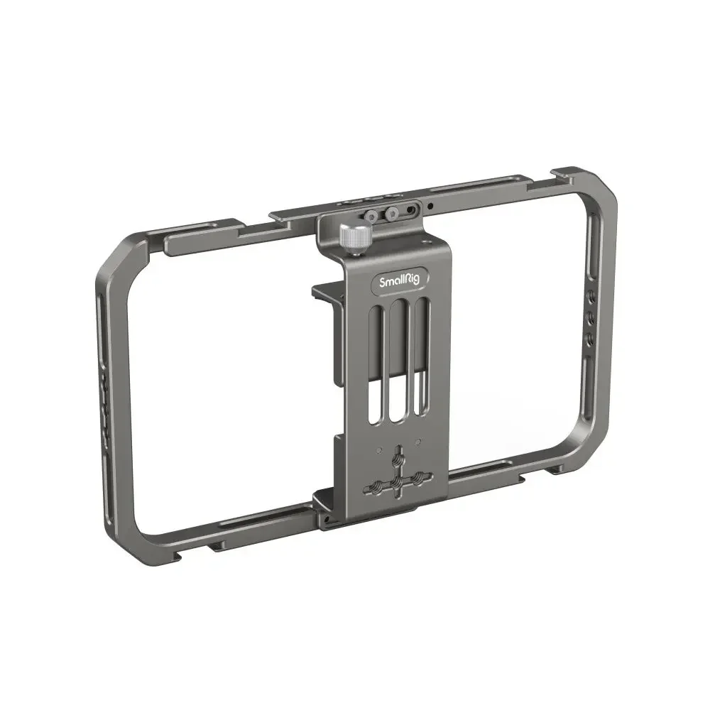 

Small Rig Universal Smartphone Video Rig Aluminium Alloy Phone Video Cage Grip with Cold Shoe Mount 2791B