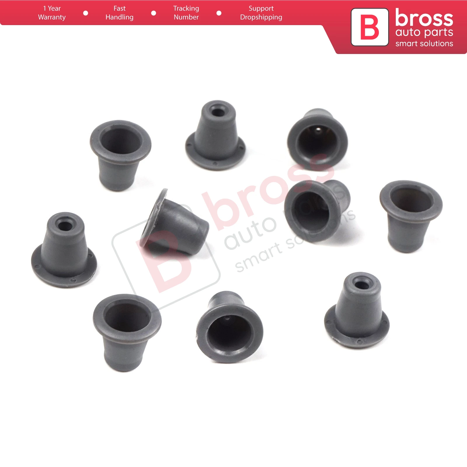 BROSS BCF1875 10 Pieces Fender Moulding Grommet for Opel :129943