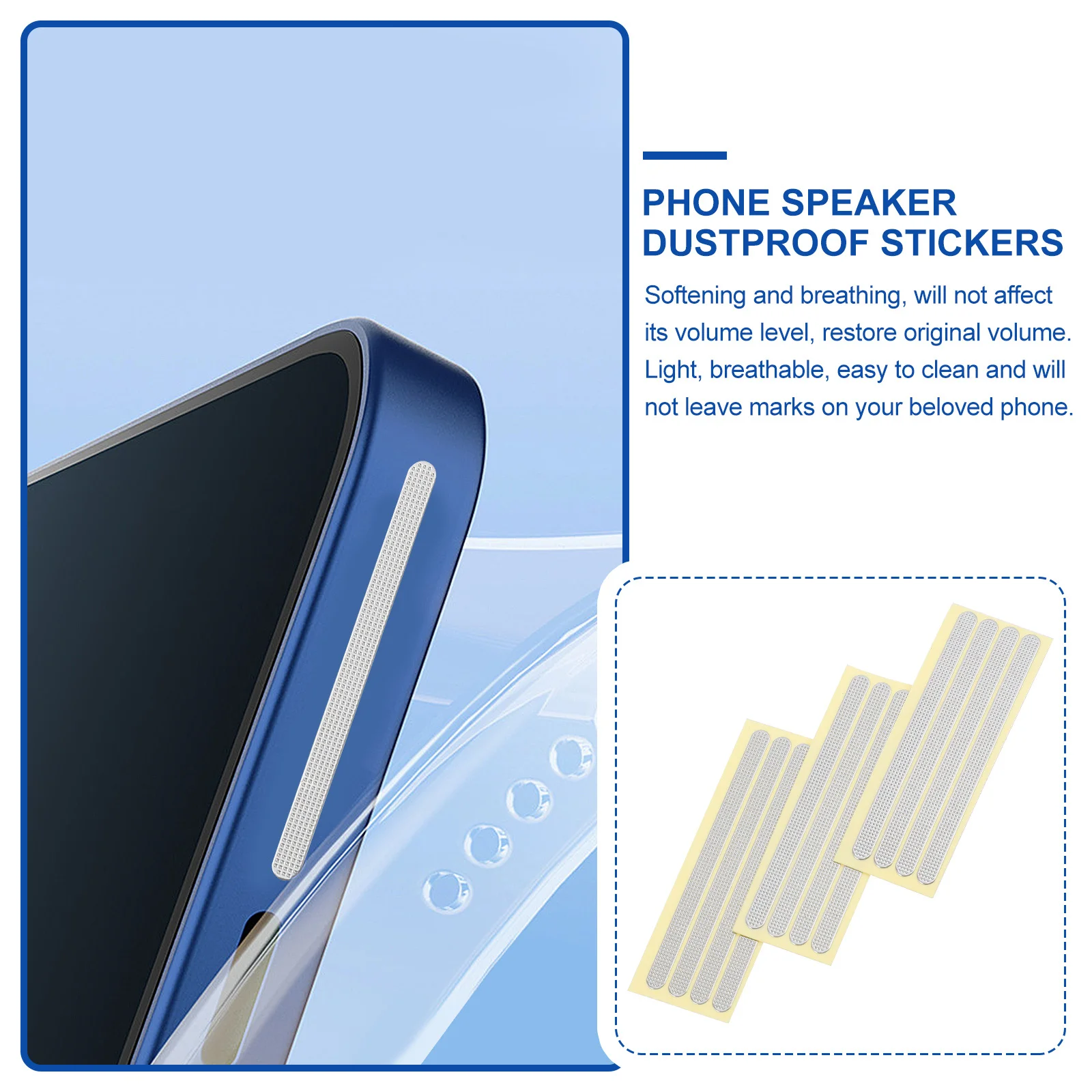 

1Set Thin Invisible Mesh Sticker for Tablet Speaker Anti-Debris Adhesive Sticker for Tablet Accessories