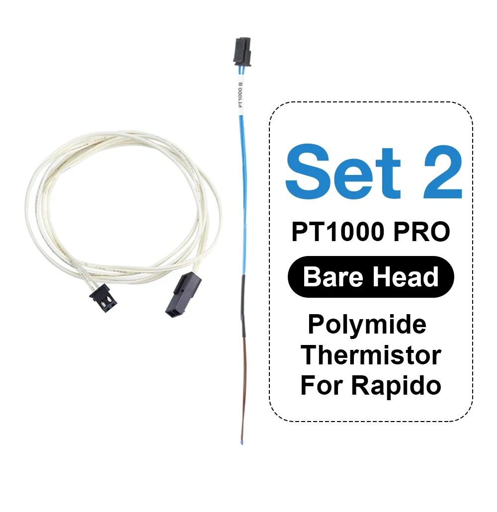 Trianglelab PT1000 Pro Bare Thermistor-Kartusche Hochtemperatur 450°C für Rapido Hotend TCHC Kit CHC Pro TR6 TD6 HOTEND – Detail 38