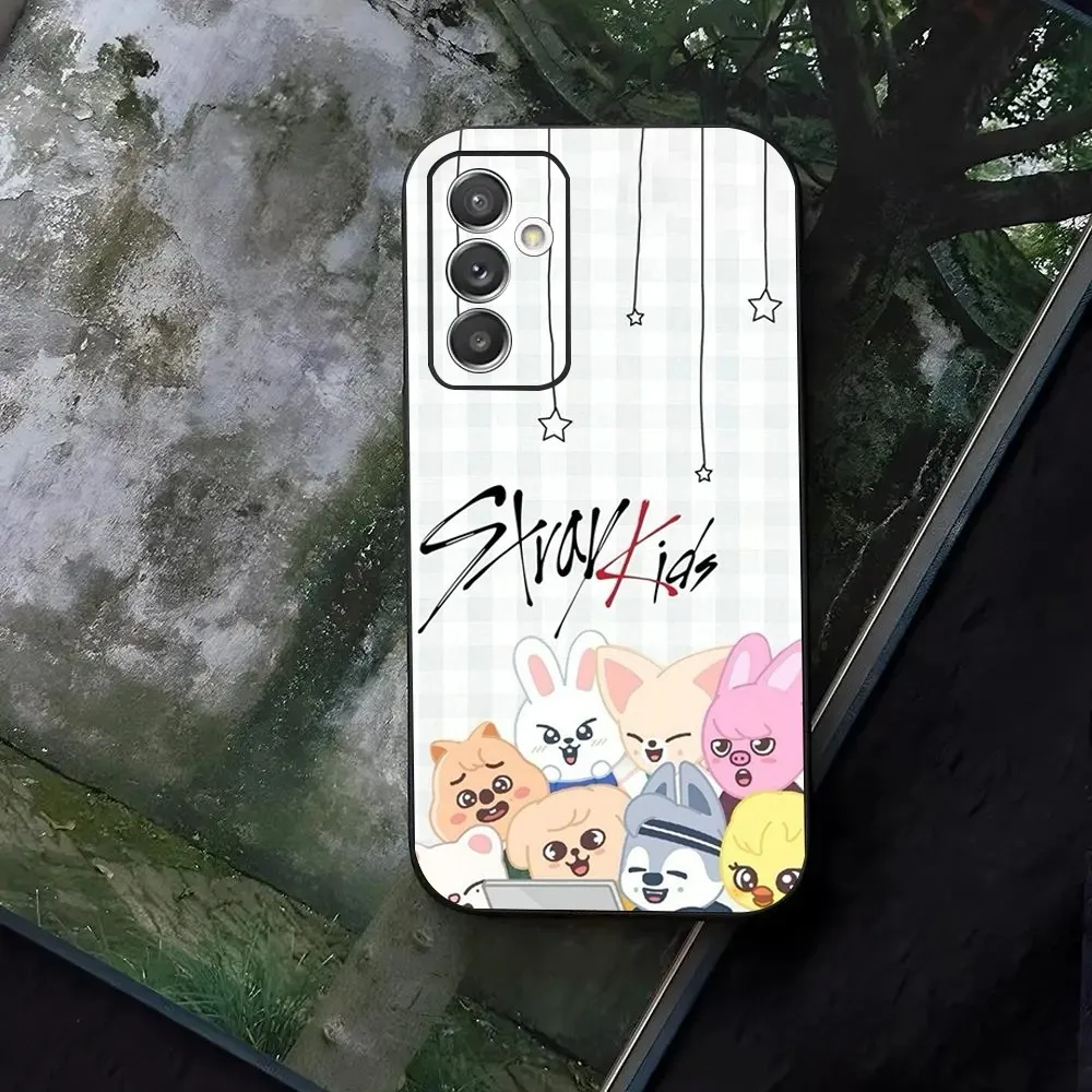 Kpop S-Stray K-custodia per telefono per bambini per Samsung Galaxy A13,A21s,A22,A31,A32,A52,A53,A71,A80,A91 Cover nera