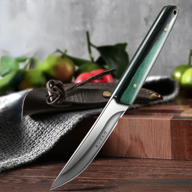 Handheld Small Meat Knife, Forged Fruit Dining Knife, Kitchen Dividing Knife With Sharp Edge