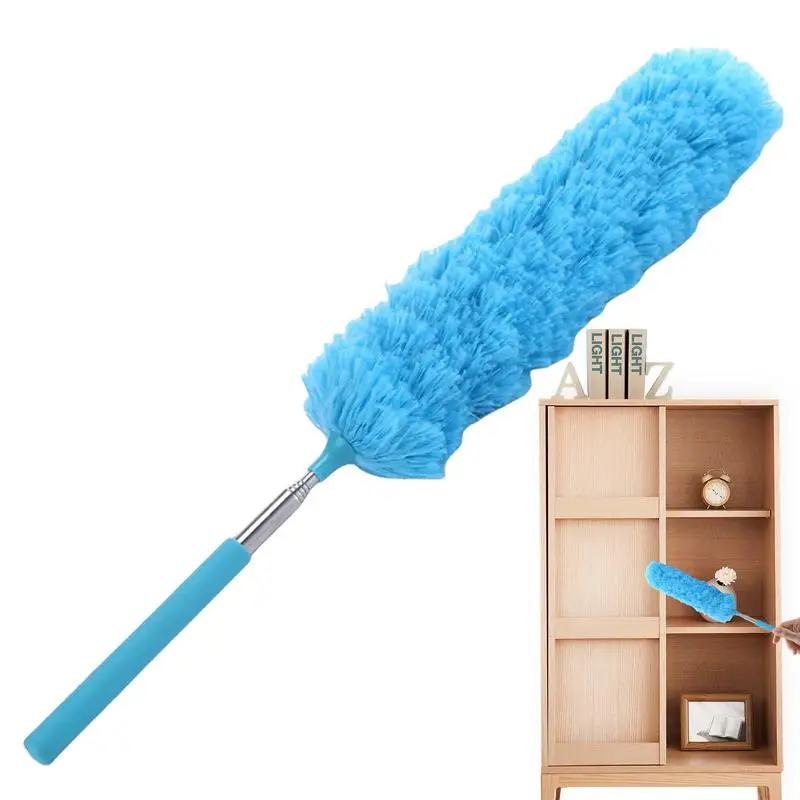 Ceiling Duster With Extension Pole Retractable Dust Brush Cleaner Cobweb Duster With Telescoping Pole Spider Web Brush