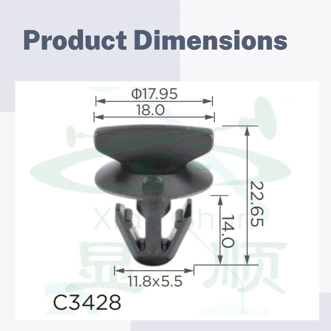 Xianshun 20szt Zatrzask przedniego błotnika Klipsy mocujące do samochodu Mercedes Benz W222 W246 W242 C117 X222 A 0029880542