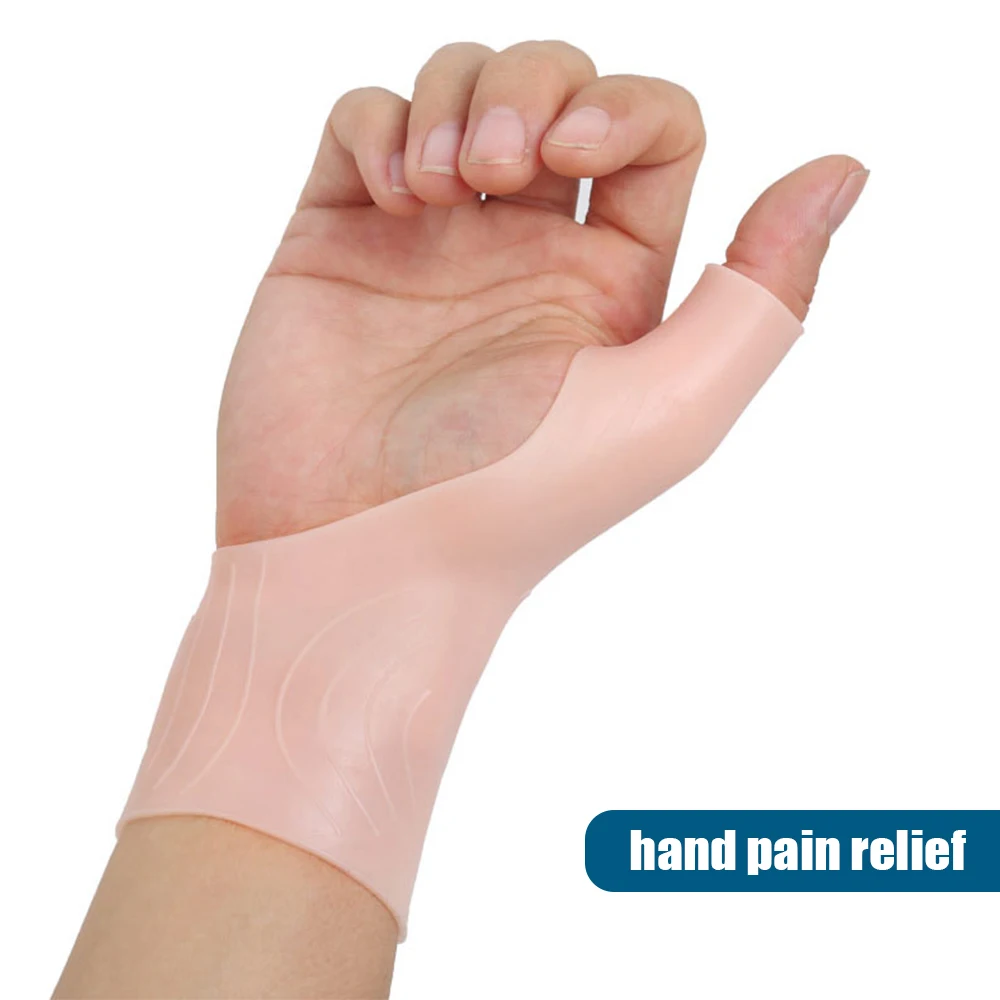 1 Paar Silikon gel Daumen Handgelenk handschuhe Karpal tunnel Unterstützung für Tenosyno vitis Krämpfe Rheuma Arthritis Hand Schmerz linderung