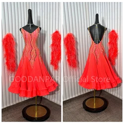 Waltz Ballroom Dance Dress Women Competition  Dance Ballroom Dancing Costume standard dance dress 2024 Dancing Clothes Sleeveles
