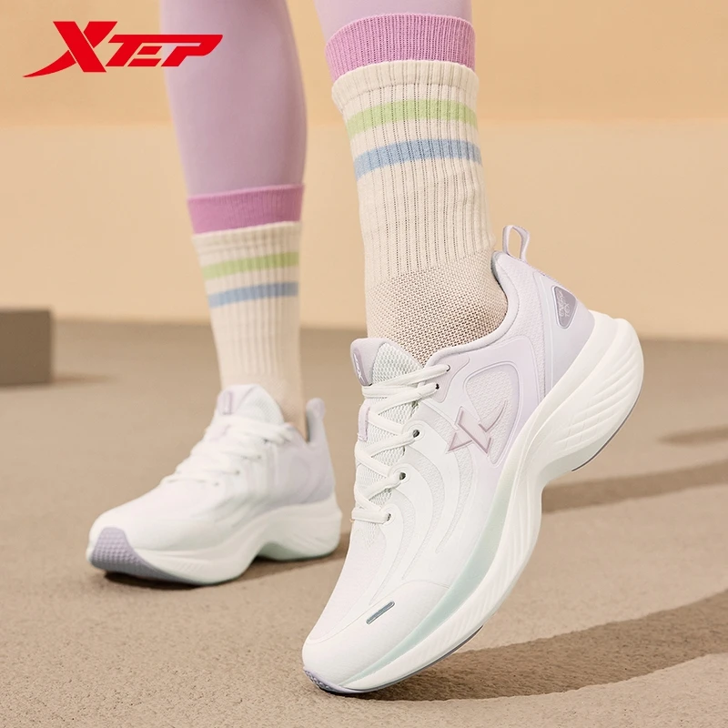 Xtep Lingyue 1.0 Sports Shoes For Women 2024 Winter Sports Shoes Comfortable Breathable Soft Universal Sneakers 876418110010