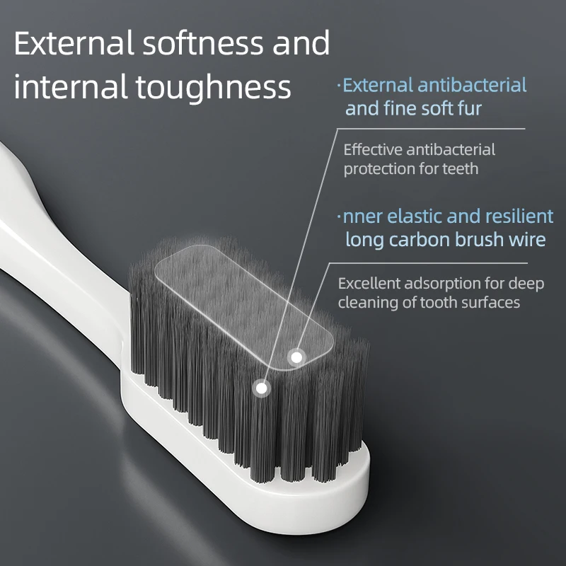 Y-kelin Toothbrush Specialized for Men with Hard Bristles Big Head, Adult, Couple, High-end , Durable Cleaning Set Home Wear,
