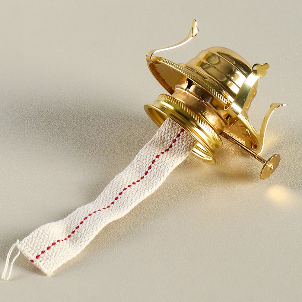 New Practical Outdoor Sports Lamp Oil Burner Wicks Lamp Flashlights Hiking Lamp Oil Parts Alloy Vintage Aluminum