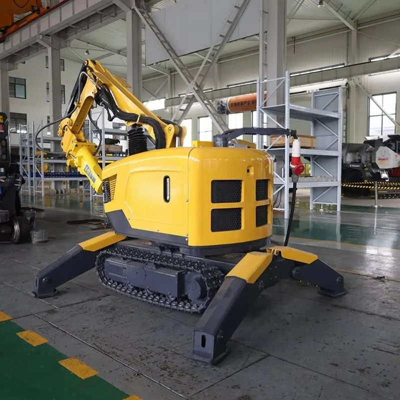 Portable Multi Purpose Crush Robot for Refractory Brick Removal Remote Control Demolition Robot Hammer System