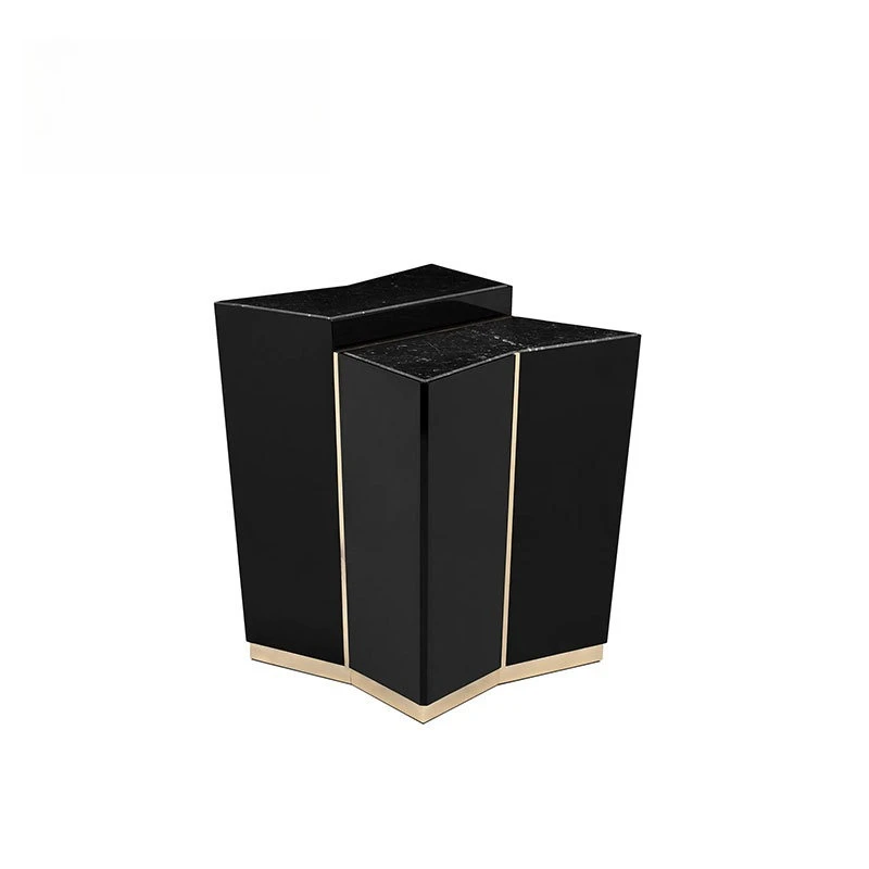 

Simple style marble countertop bedroom bedside table
