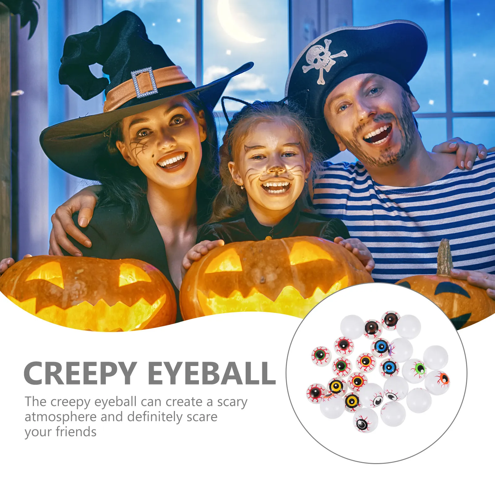 

24Pcs Halloween Eyeball Props Realistic Eyes for Spooky Party Decor Haunted House Fountain Setup Festival