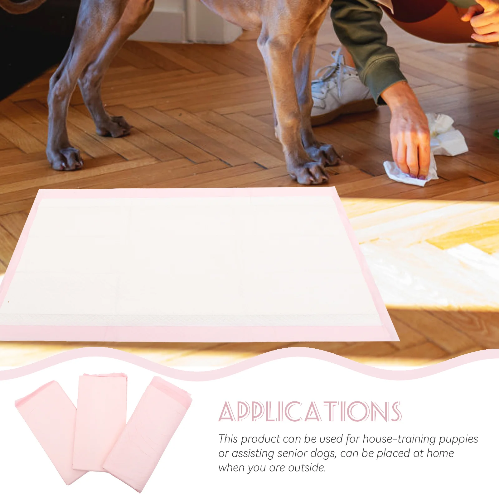 

25Pcs Pet Training Pee Pads Disposable Non-Woven Absorbent Leakproof Puppy Pads for Small Dogs Cats House Training