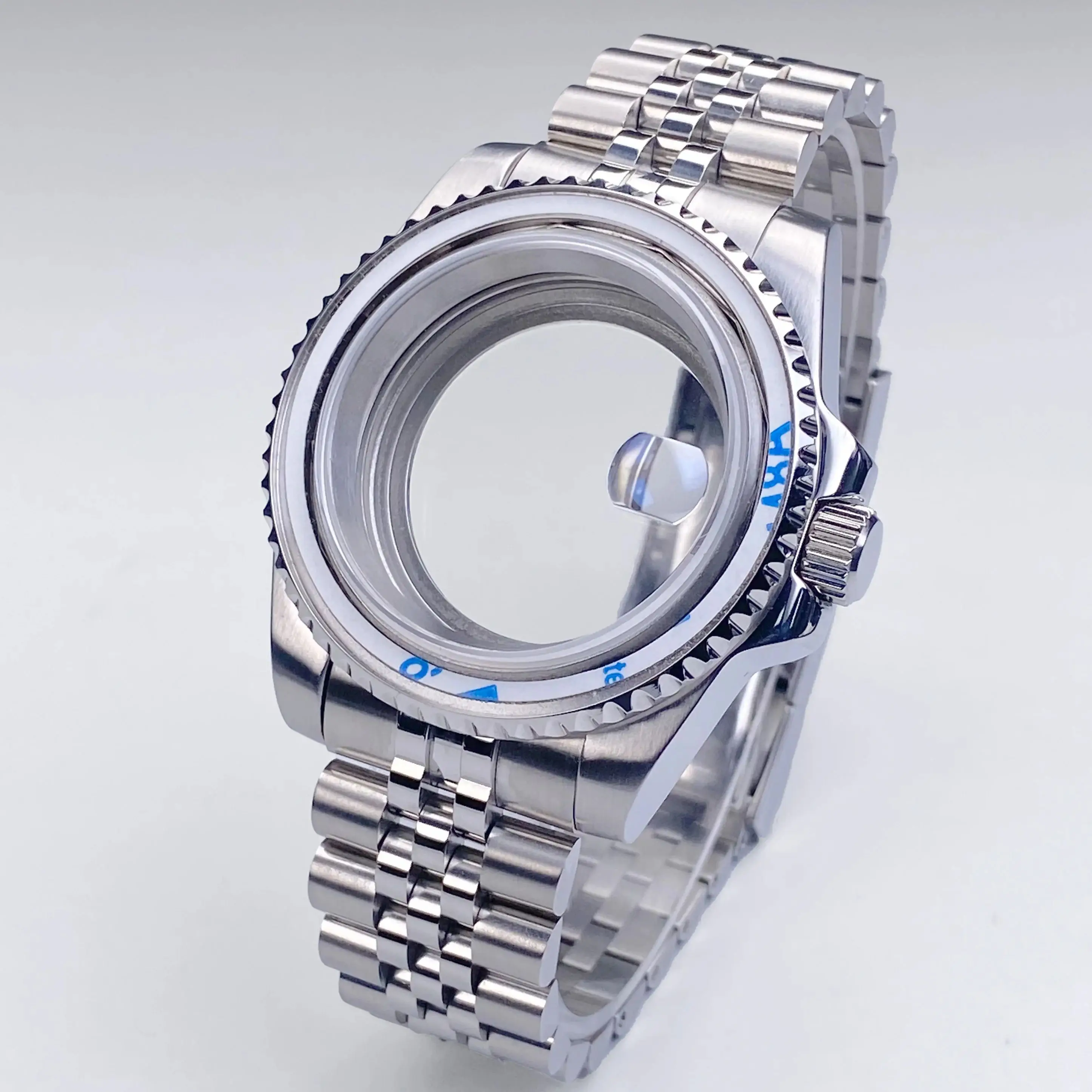 Boîtier de montre NH35 40mm GMT/SUB 120 clics, verre saphir, boîtier en acier inoxydable adapté au mouvement NH35 NH36 28.5mm, accessoires de cadran NH35