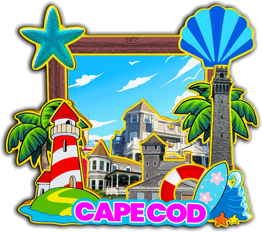 مغناطيس ديكور لكامبريدج سالم Worcester بوسطن كيب كود ماساتشوست الولايات المتحدة الأمريكية مدينة لاندمارك ملصقات الثلاجة الخشبية ثلاثية الأبعاد #3