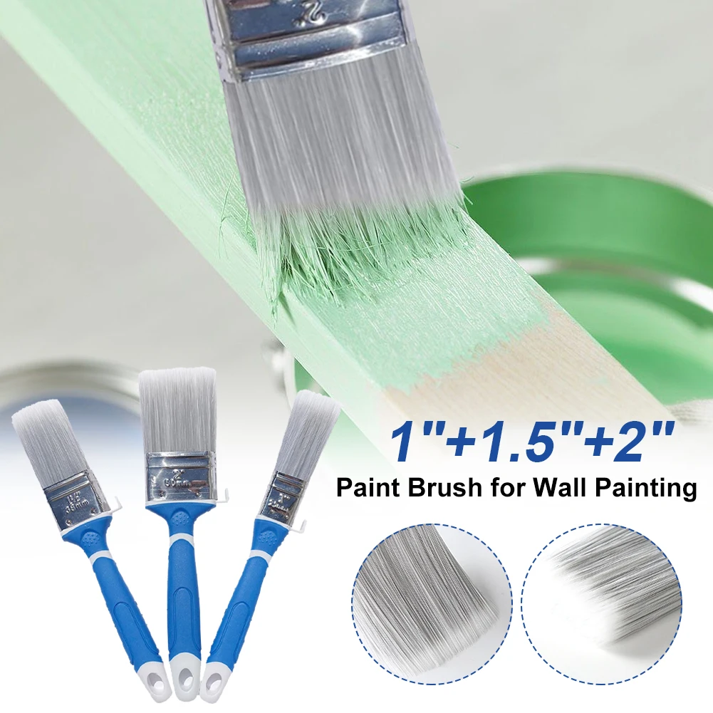 Pincel de pintura multifuncional para pintura de pared, herramienta de barniz a base de agua, 23mm, 38mm, 50mm