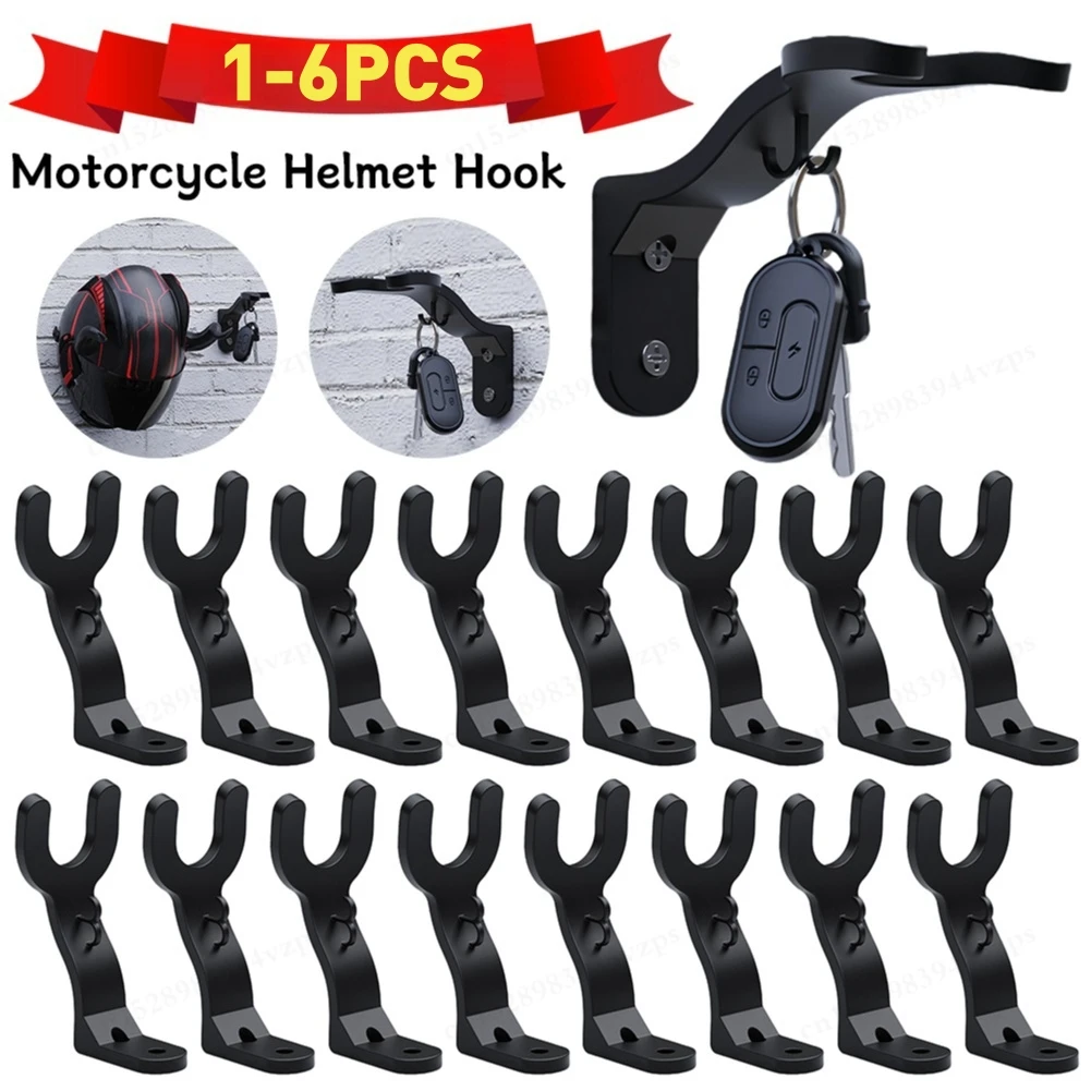 

Motorcycle Helmet Hook Racks Kitchen Cabinet Shelf Wall Mount Hooks Electric Bicycle Helmet Rack Wall-Mounted Storage Holder