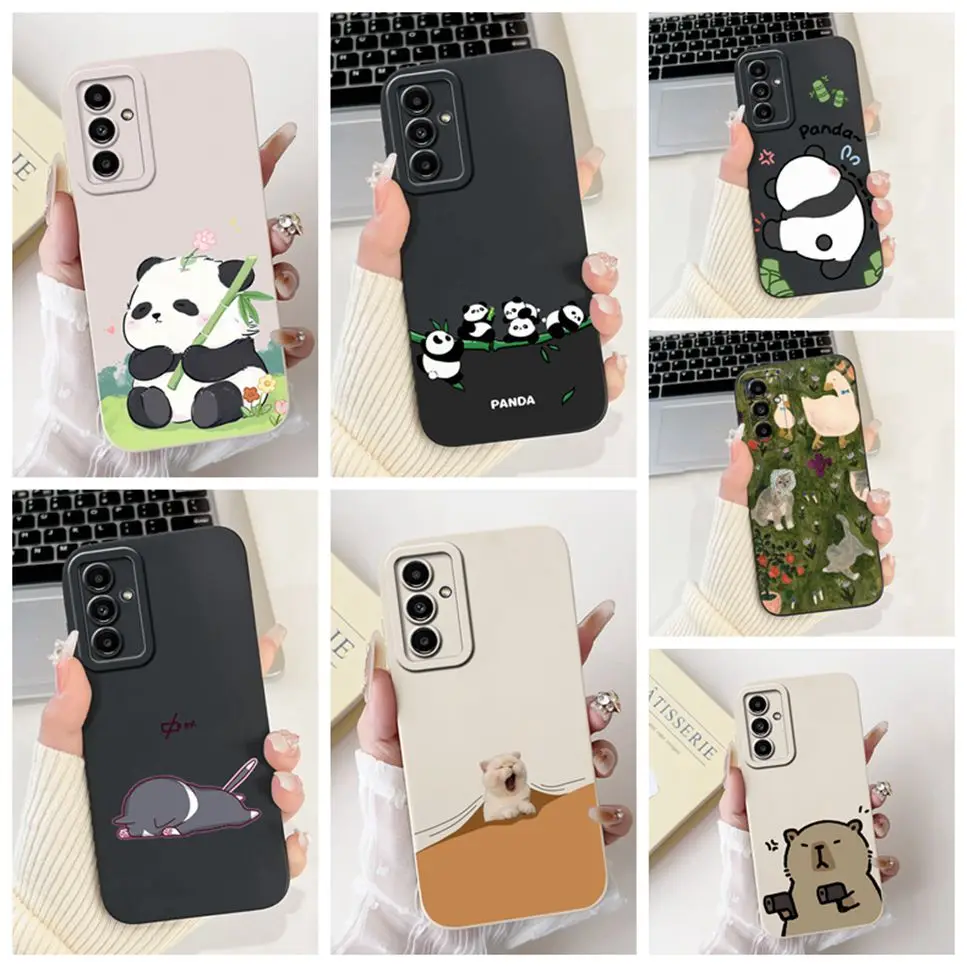 For Samsung A13 5G A04s 4G Case Cute Cartoon Panda Bamboo Soft Silicone Cover For Samsung Galaxy A13 SM-A136U Phone Case Funda