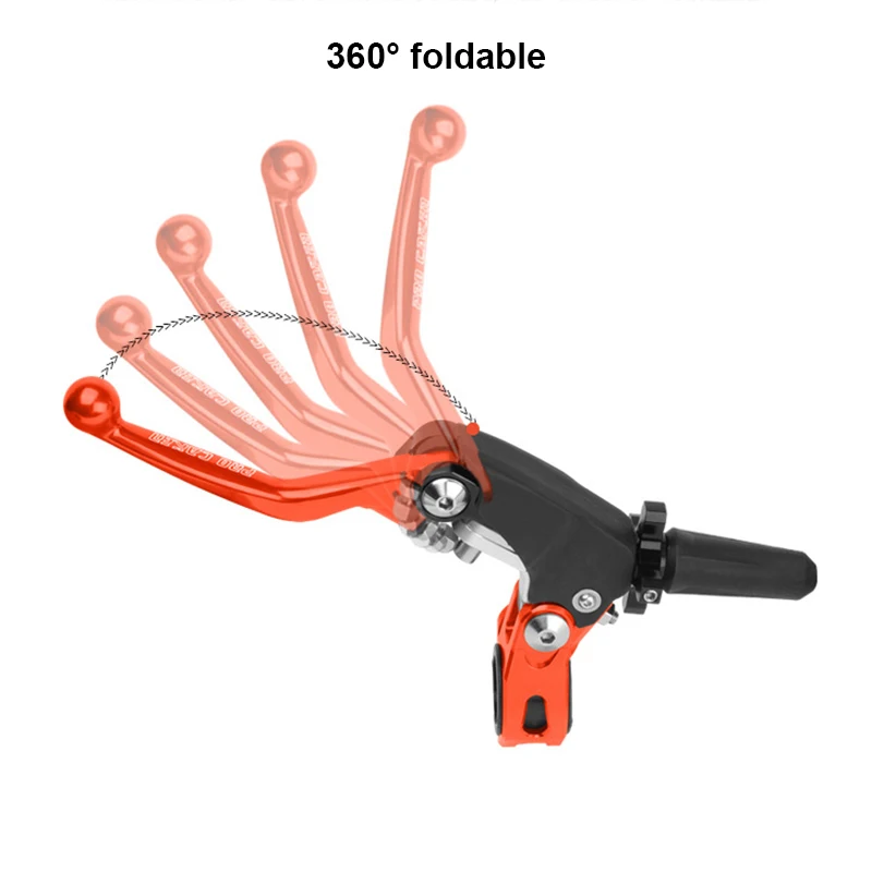 Racing Foldable 360° Clutch Brake Levers Handle Anti-Drop Labor-Saving For CRF YZF BOSUER M2 M4 M5 M6 KAYO K6 T6 KEWS KLX KTM