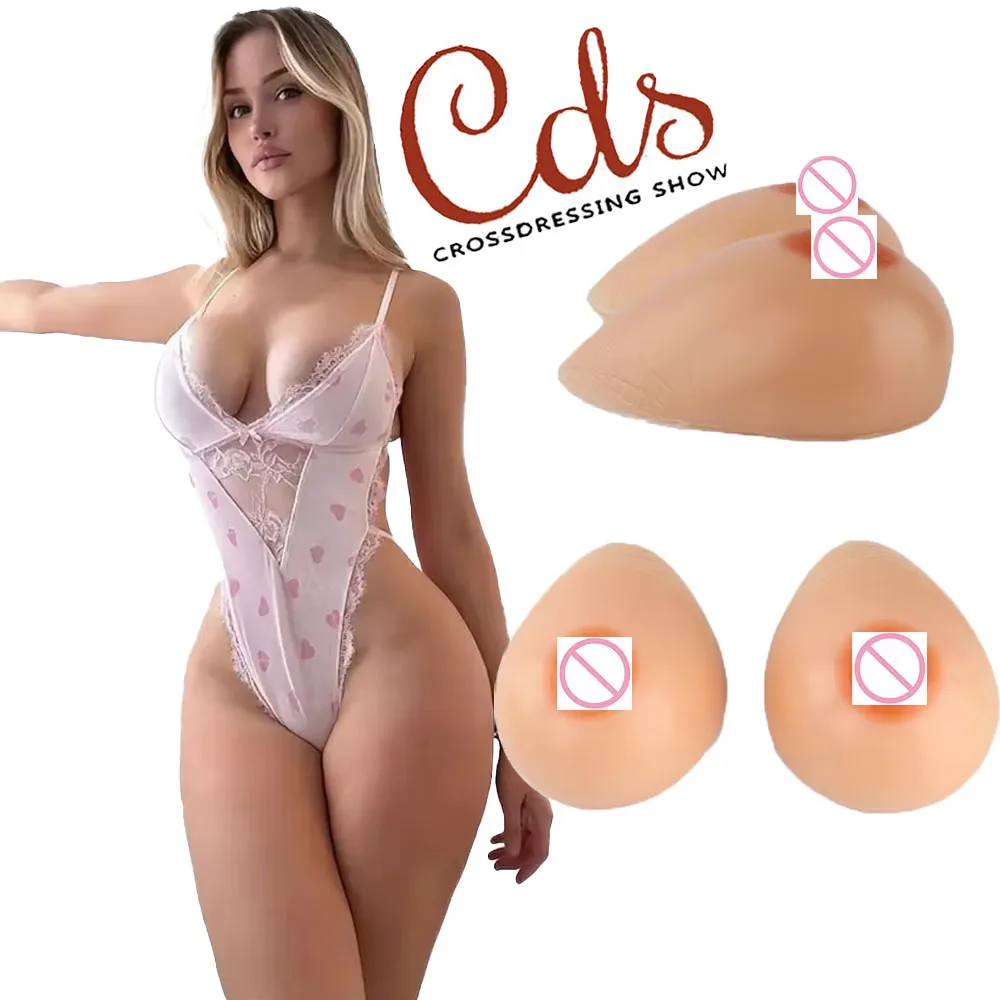 

[Подходящая доставка] Силиконовый протез груди-Смежные эректирующие соски-Плоское увеличение груди-Силикон пищевого качества-Кросселье