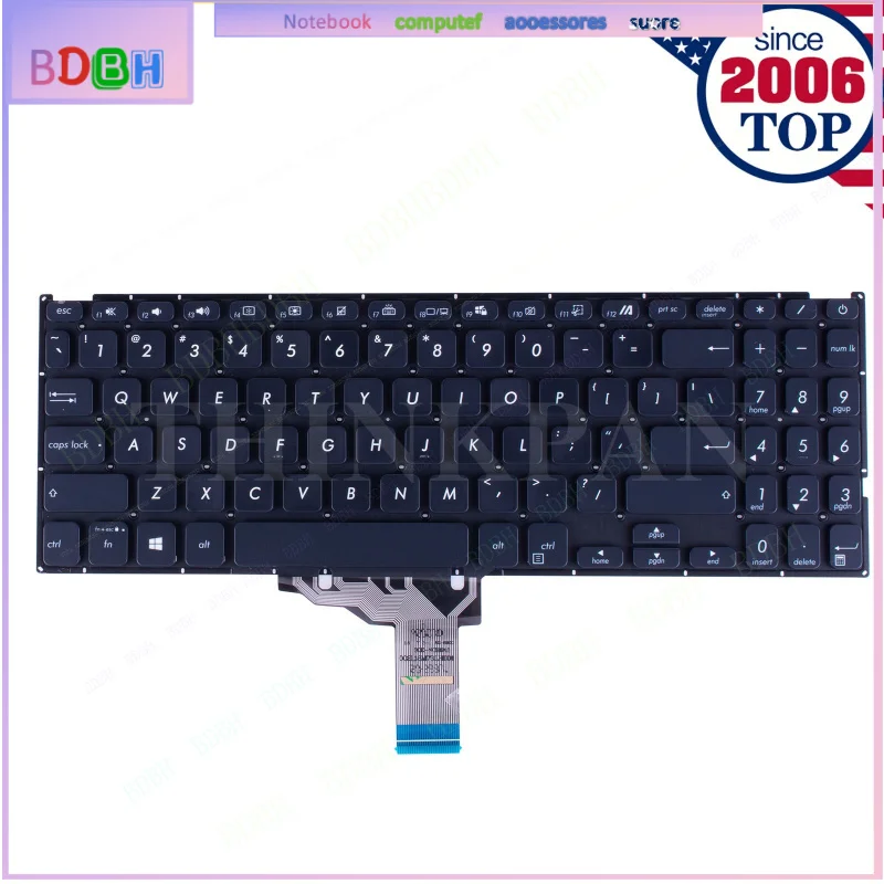 Backlit US Keyboard For ASUS Vivobook X509 X509F X509FJ X509U X509UA X509DA X515