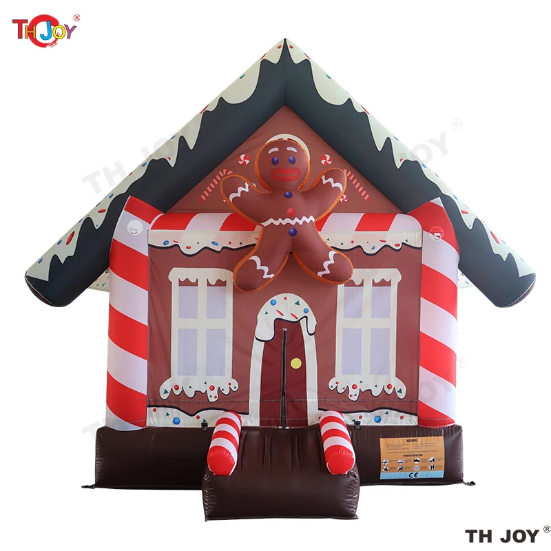 4x3m Gingerbread House Inflatable Bounce House For Christmas Holidays