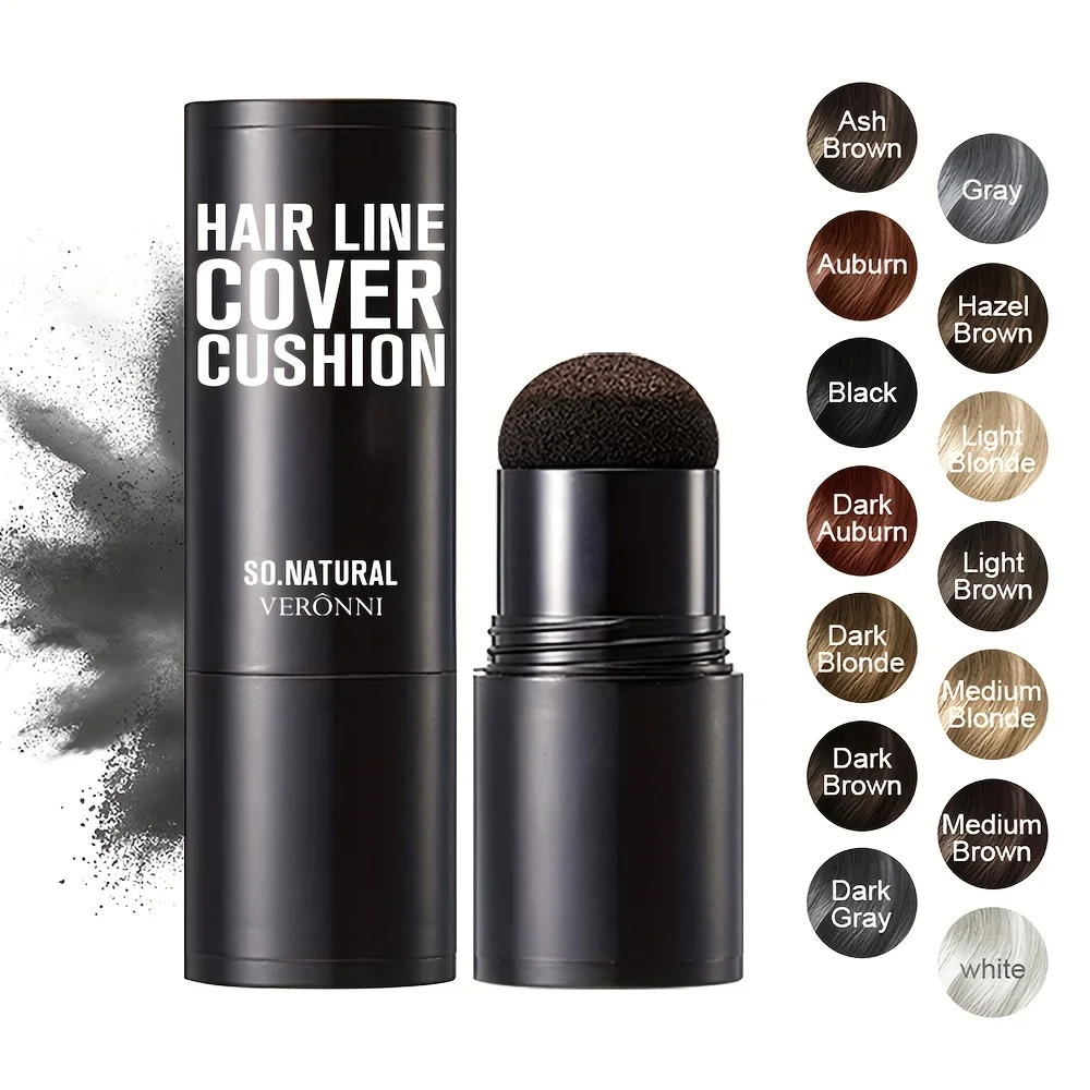 14 Color Temporary Hairline Powder Stick,Waterproof Hairline Filling Powder,Hair Shadow Powder,Hair Shading Sponge Pen