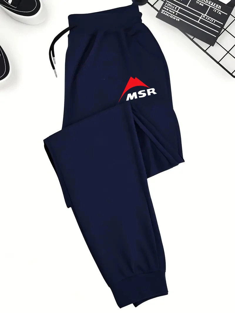 

Мужские повседневные брюки-джоггеры с эластичным поясом. Свободный крой с принтом, всесезонный комфорт и боковые карманы для повседневной одежды.