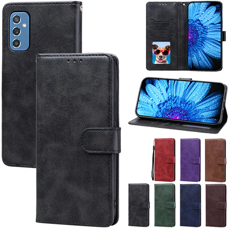 M52 Case For Samsung Galaxy M52 5G Case Wallet Leather Flip Cover For Samsung M52 Case M 52 SM-M526BR SM-M526B/DS Phone Cover