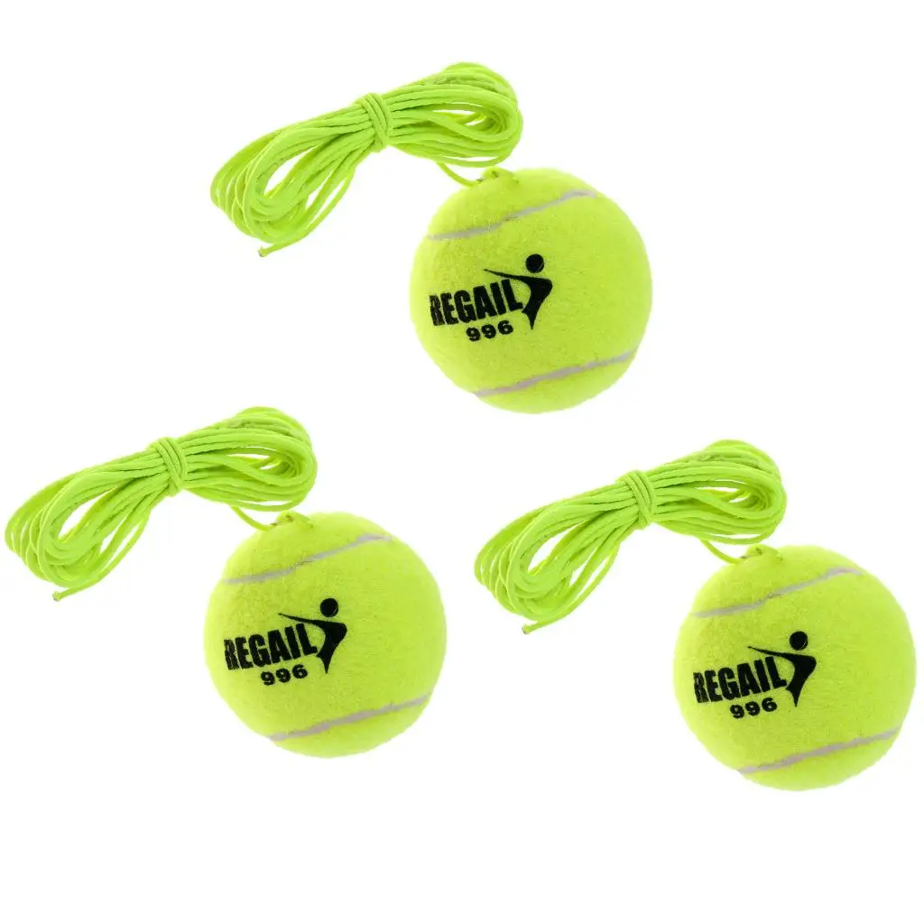 

1 Pcs Professional 2.5inch Green Tennis Ball and String Replacement for Tennis Trainer Indoor Practice Training