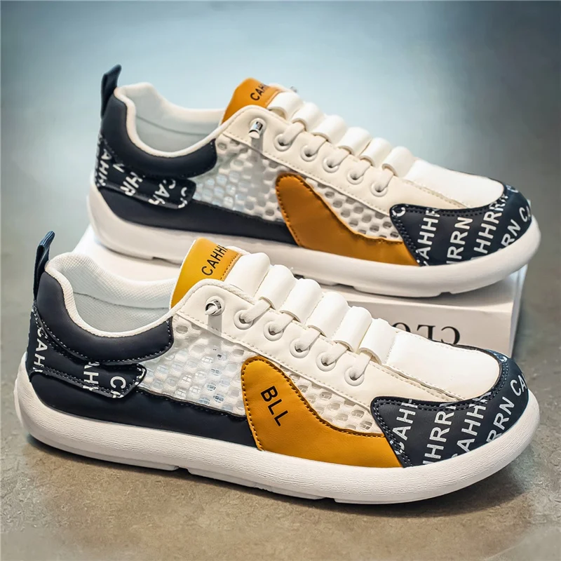 

Breathable Wide Head Men's Shoes Summer New Style One-Step AGAN Board Shoes Versatile Mesh Surface Casual Sports Trendy Shoes