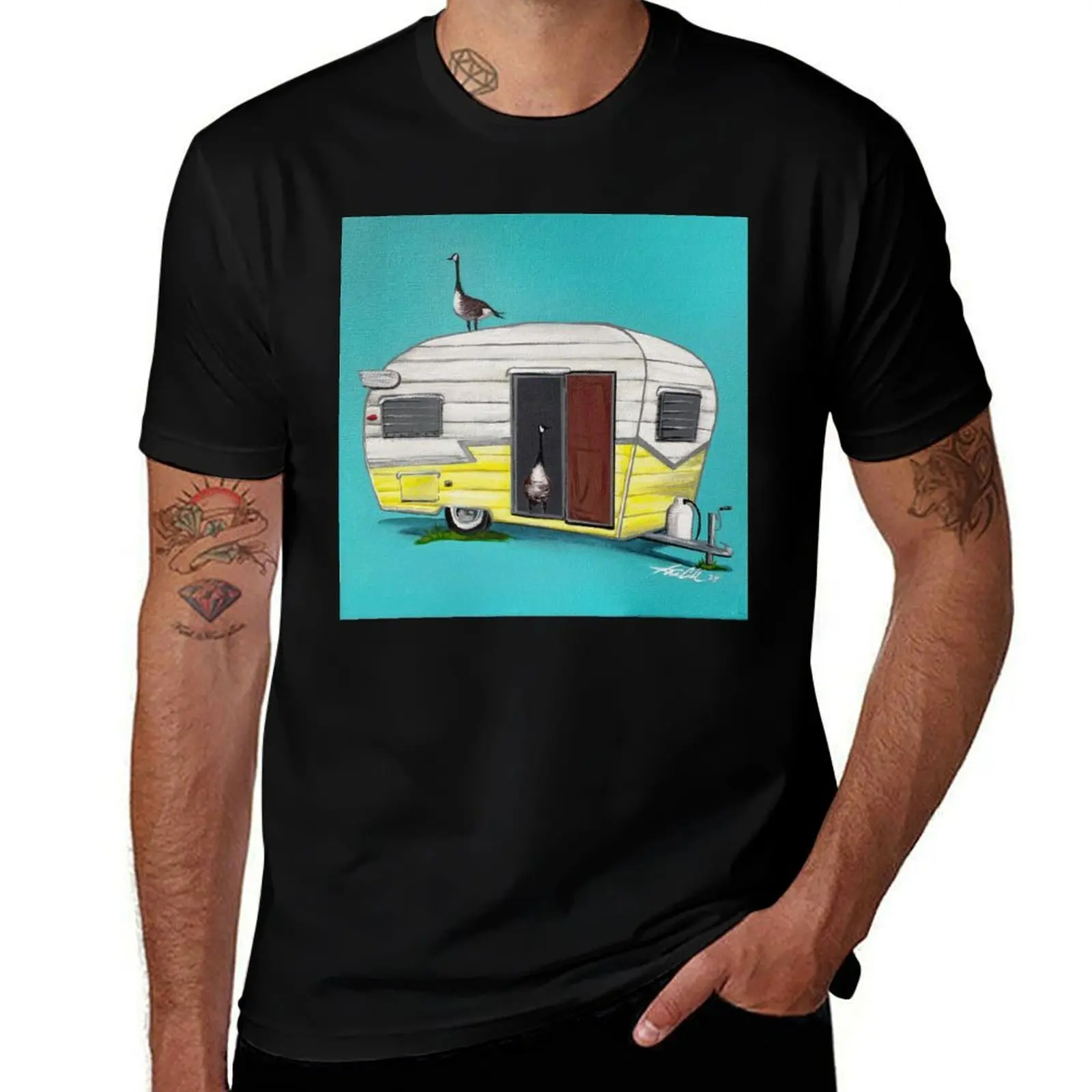 

Goose Camp 3 T-Shirt graphic shirts anime tshirt cotton man t-shirts t shirts for men pack