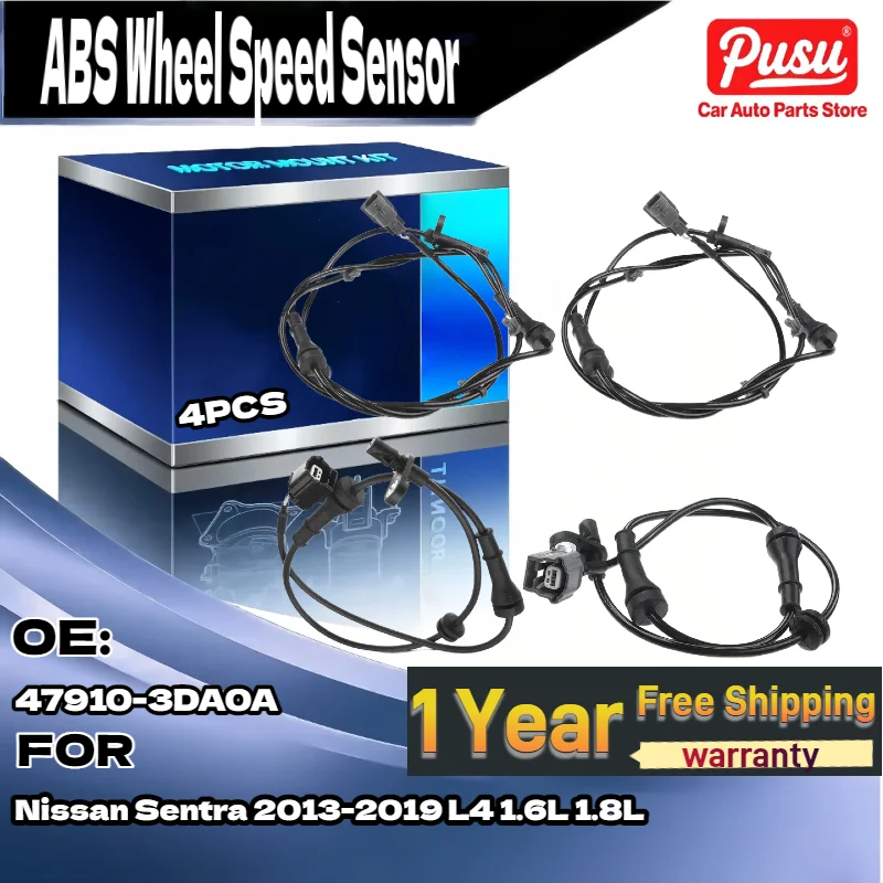 

Для 4x датчик скорости переднего и заднего колеса ABS для Nissan Sentra 2013-2019 L4 1.6L 1.8L 47910-3DA0A