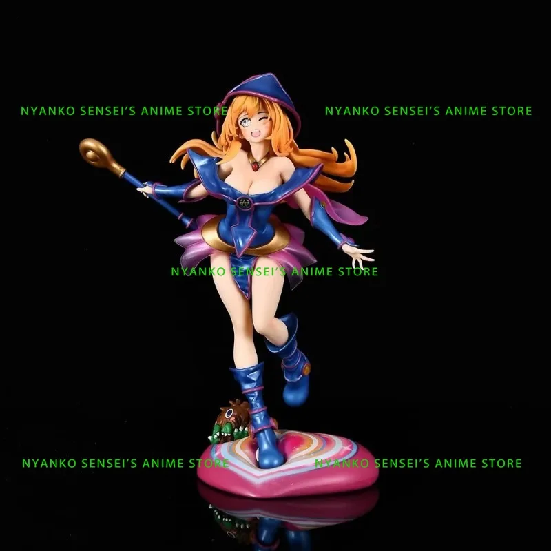 Auf Lager Yu-Gi-Oh Black Magician Girl Dark Magician Girl 28cm Figur Anime Modelle Spielzeugpuppe Dekoratives Ornament Sammlerstück