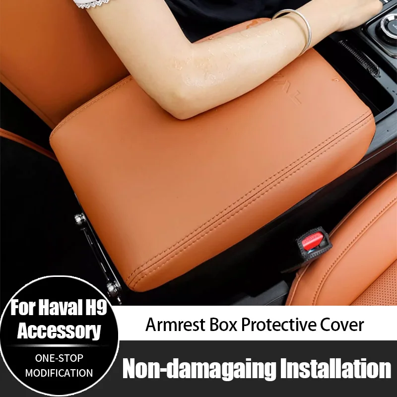 

For Haval H9 Center Console Armrest Storage Box Leather Cover Best Selling Accessories