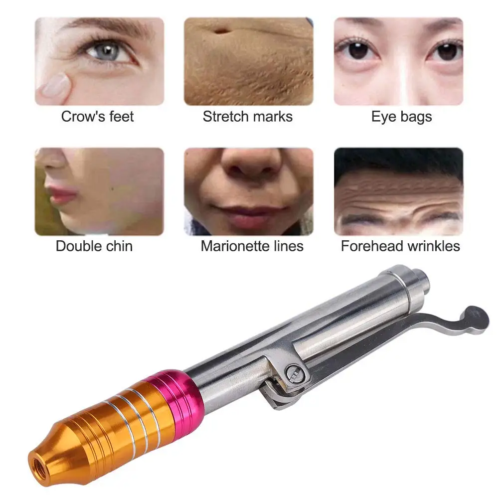 No-Needle Injection Gun, Hyaluron Pen, Face Skin Wrinkle Anti Aging, Ampuole Syringe 0.3ml Hyaluronic Acid Lip Filler Injectable