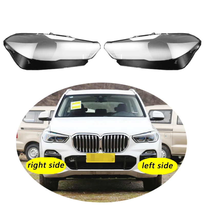 

Use For BMW X5 G05 2018-2020 G06 X6 Transparent Headlamp Cover Lamp Shade Front Headlight Shell Lampshade Lens shell