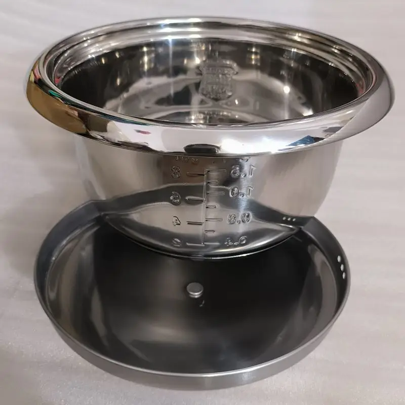 3L High Quality 304 stainless steel rice cooker inner containerPot Replacement Accessories Rice Cooke Inner With lid