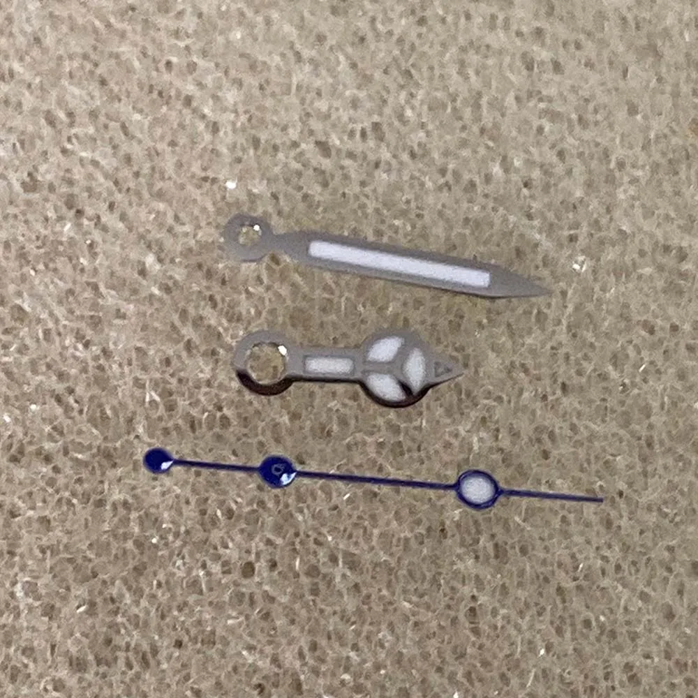 NH35-Zeiger, blau leuchtende Uhrzeiger für NH35 NH36-Uhrwerk, 7,75 mm, 12 mm, 12,5 mm Zeiger, drei Nadeln, Uhrenzubehör