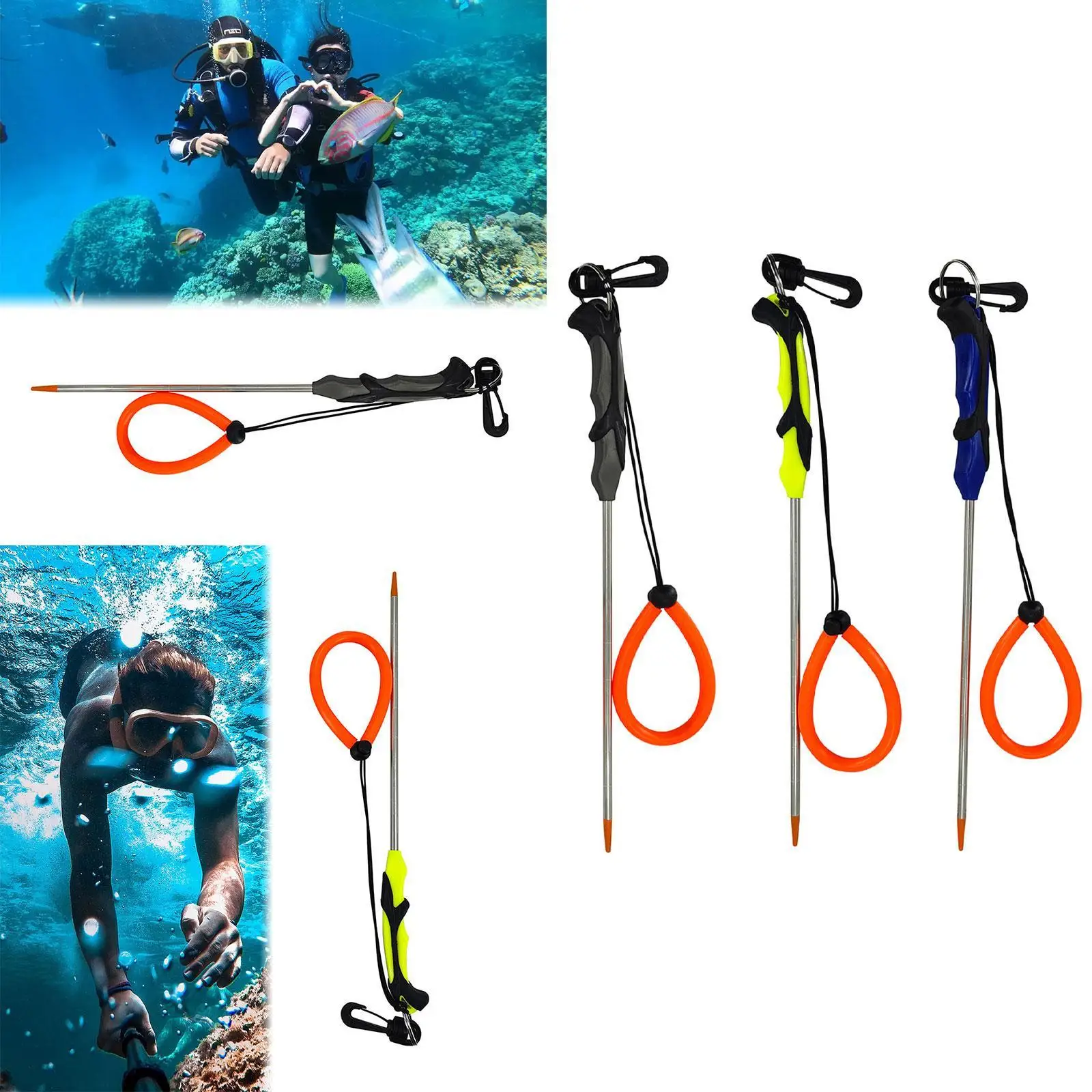 

Diving Diving, Stainless Steel Lake Diving Pointer Rod, Lobster Tickling Stick for Snorkeling Equipment