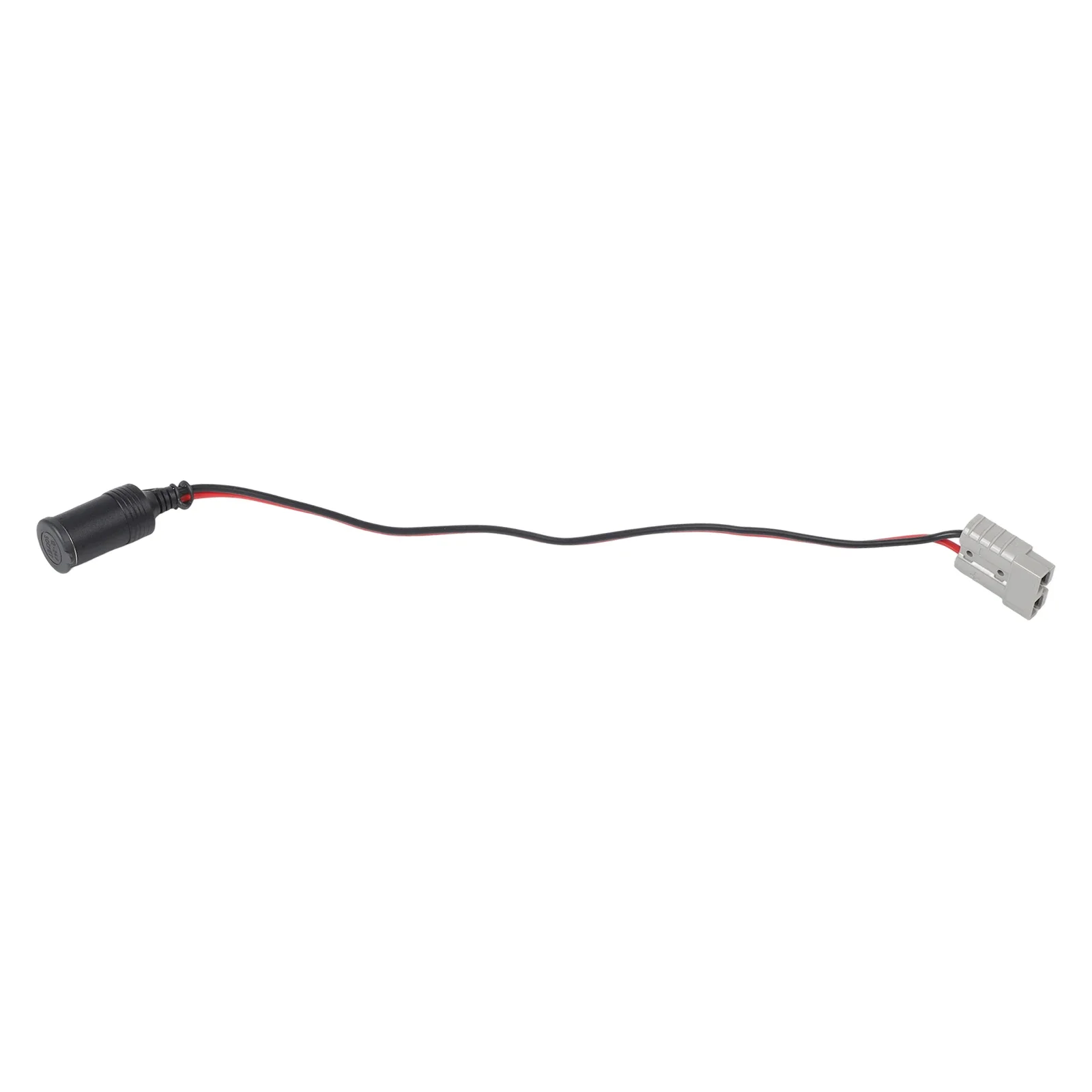 Copper Silver Heavy Duty Material 4WD For Car Refrigerator Trailer Socket 500mm 600V Grey 12/24 Volt 12AWG 1PC