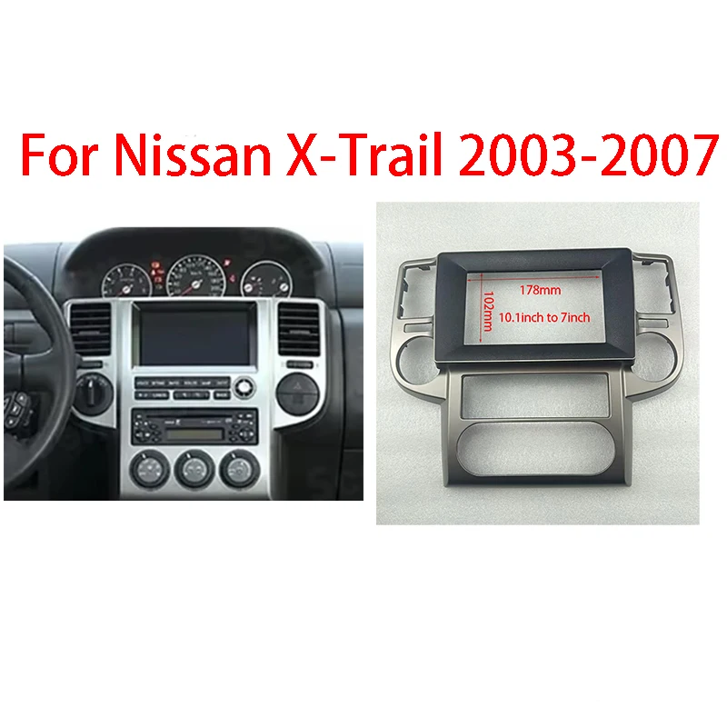 7/9/10.1Inch For Nissan X-trail T30 2003-2007 Car Radio Android Stereo GPS MP5 Player Panel Casing Frame Fascia Dash Cover