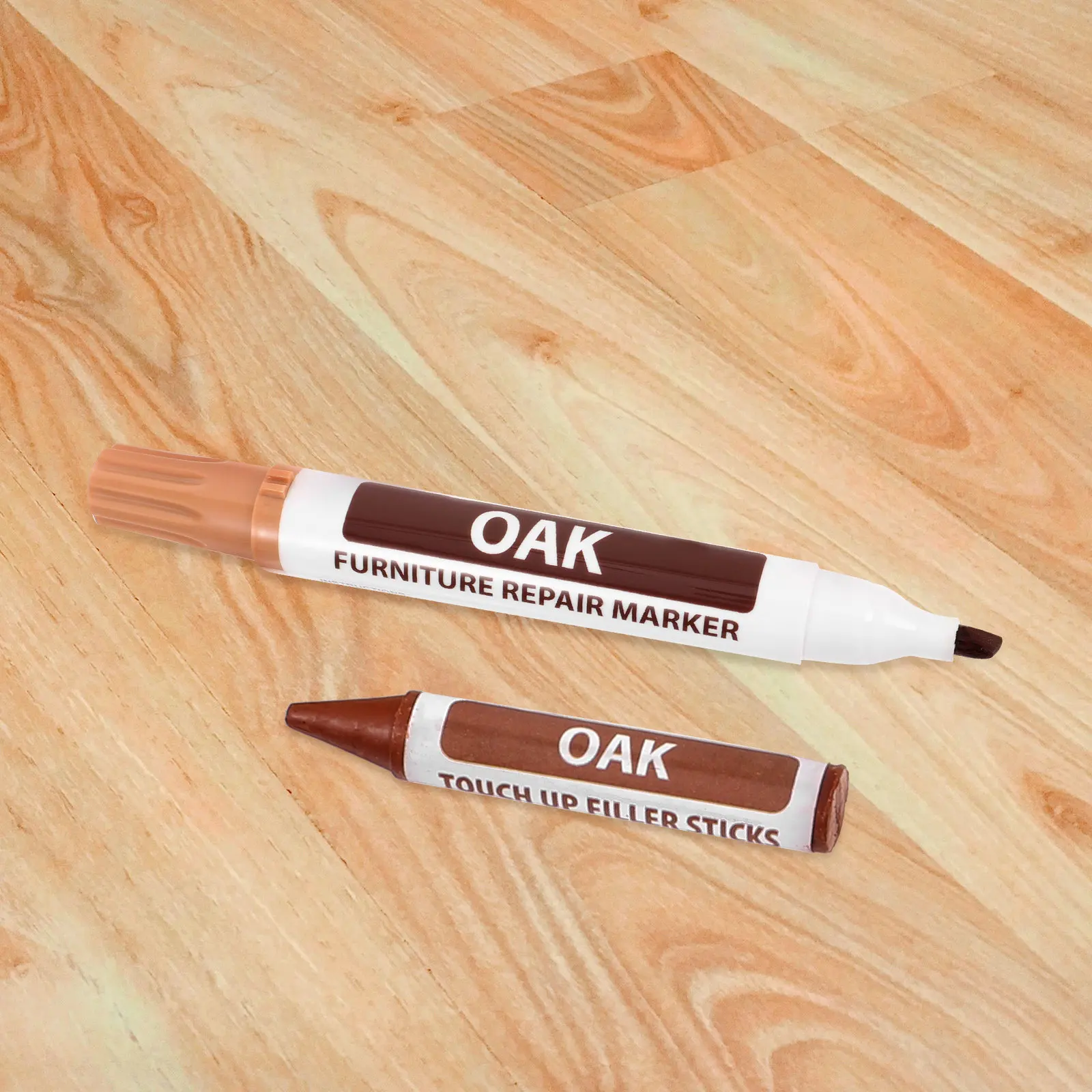 

1Set Wood Floor Repair Kit Furniture Touch-Up Markers Multi-Color Fast Dry Scratch Repair Pen for Home Marker Pens