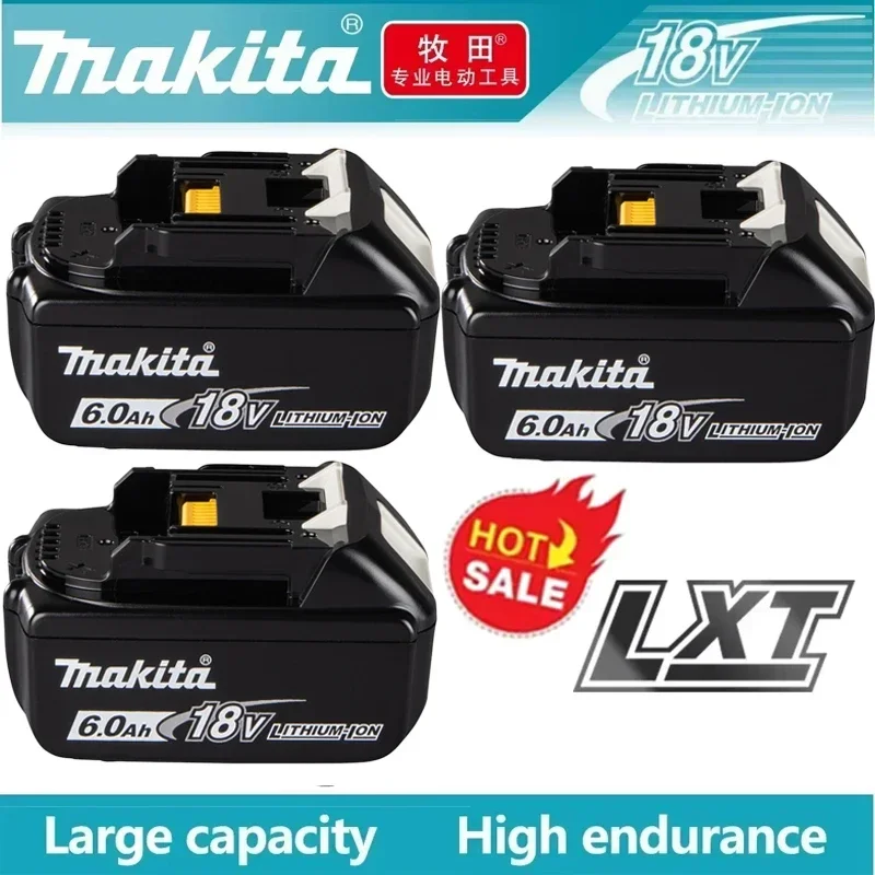 100% Makita 18V Original BL1860 BL1850B BL1850 BL1840 BL1830 screwdriver battery & charger 18v Replacement Power Tool Batteries