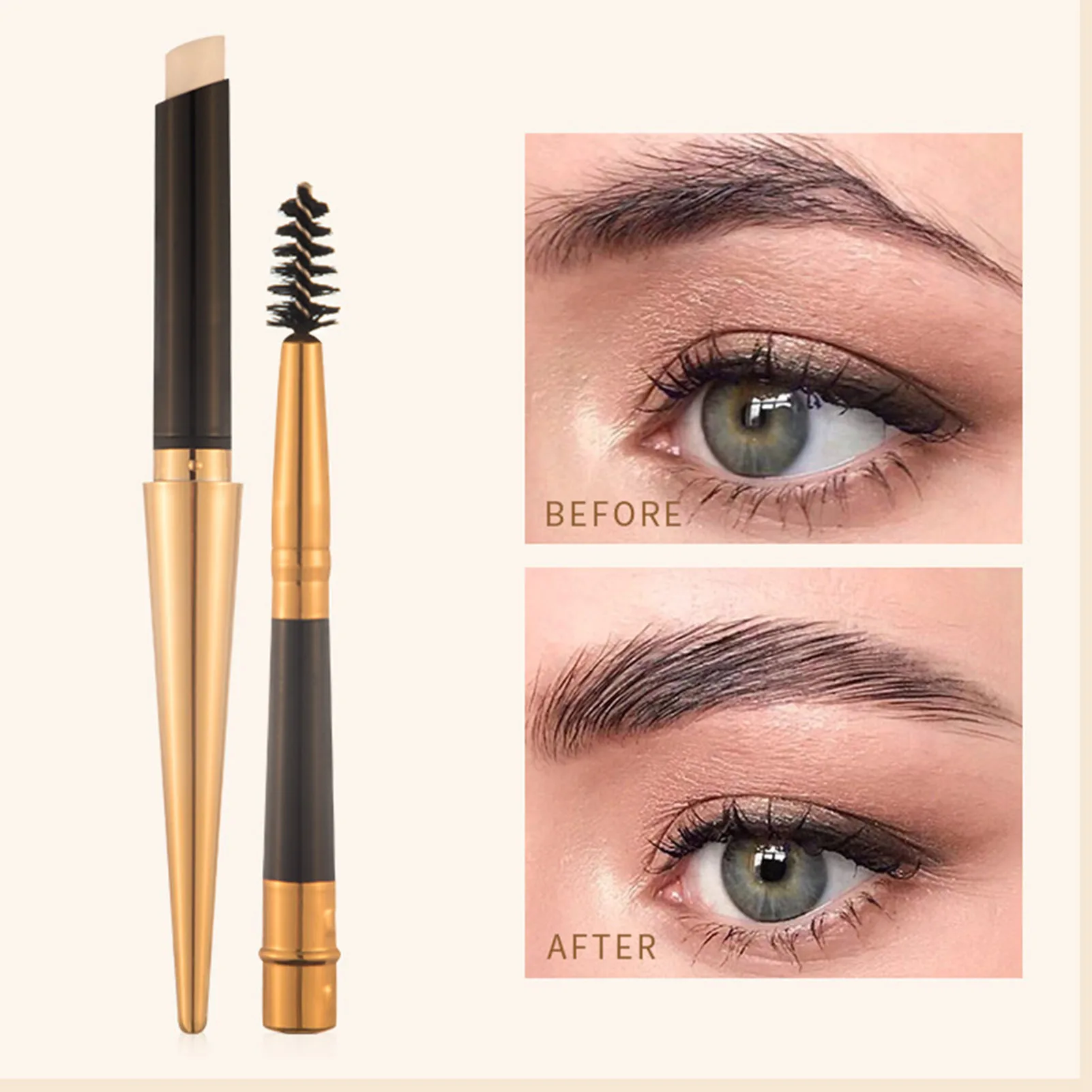 Styling EyebloggGel Transparent Sourcils pour Femme, Sourcils, Avertir, Imperméable, Longue Durée, Brosse 3D, Cosmétiques