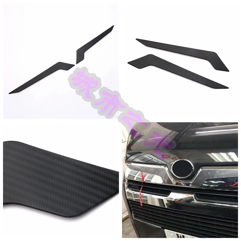 Car front decorative strip FOR Toyota HIACE 2019 300 series front grille car logo decorative strip