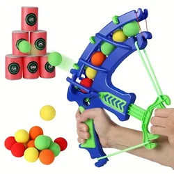 Children's archers, elastic shooting, sponge ball throwing, parent-child interactive toys, outdoor sports