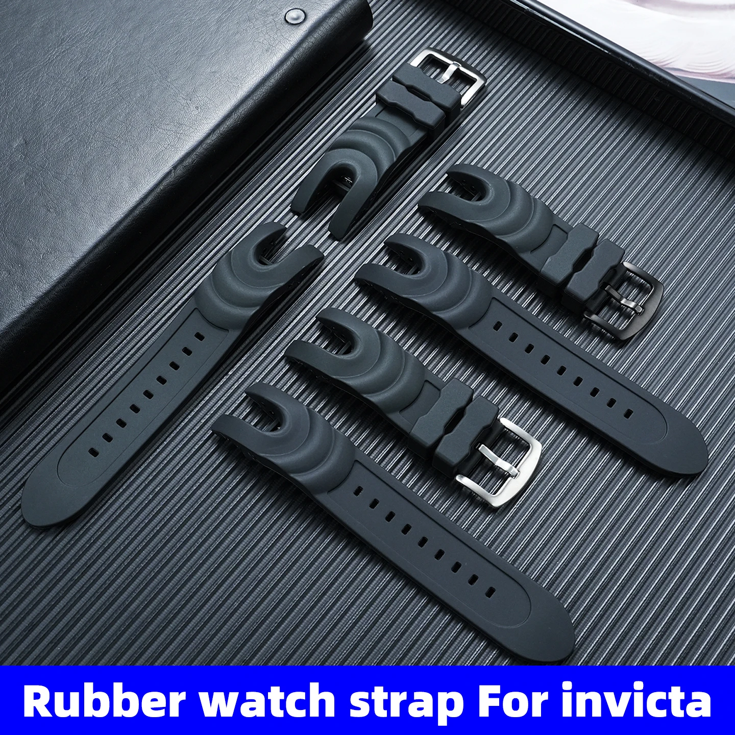 Correa de goma para reloj Invicta, pulsera deportiva para hombre, correa para reloj inteligente Pro Driver Subaqua Noma Reserve